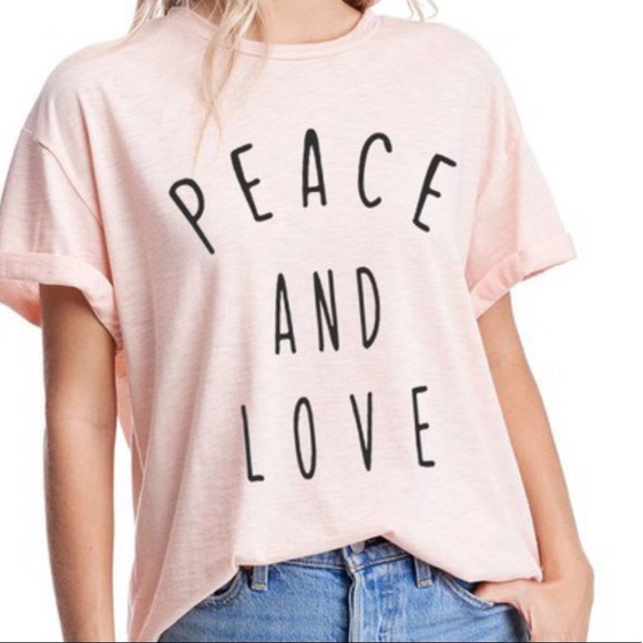 NEW Peace and love oversized tee shirt soft - Picture 2 of 3